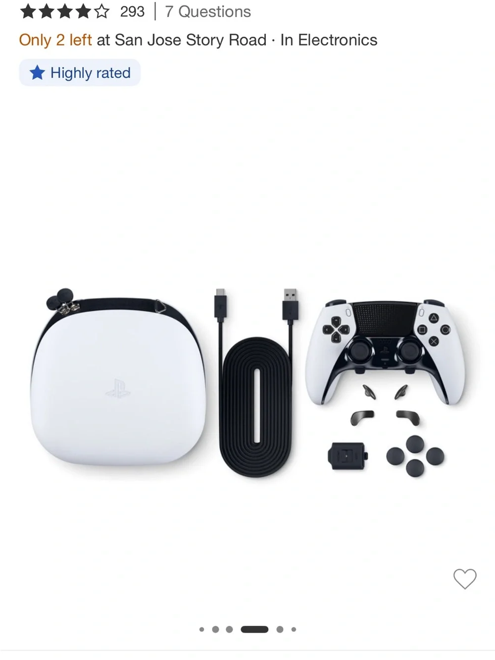 Sony DualSense Edge Wireless Controller - White & Black